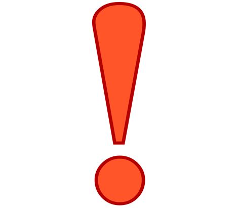 Red Exclamation Mark Png Free Download Png Mart