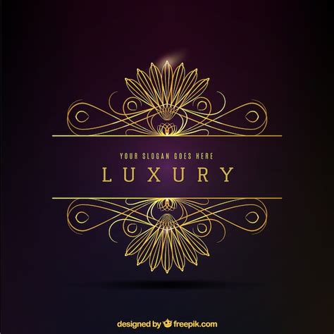 Premium Vector Luxury Golden Decorative Logo