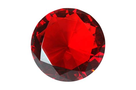 Tripact 100 Mm Ruby Red Diamond Shaped Jewel Crystal Paperweight