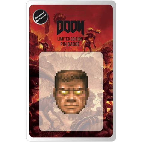 Doom Limited Edition Enamel Pin Badge Merchandise Zavvi Us