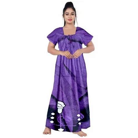 Half Sleeve Cotton Ladies Fashion Nighty At Rs 130piece In Jaipur Id 23033129788