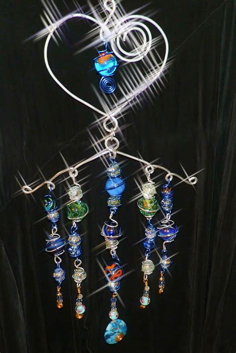 Wind Chime Sun Catcher Wire Wrapped Marbles Wind Chimes Diy Wind