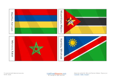 African Flags Printables For Kids Part 9