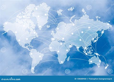 24015 World Map Global Network Stock Photos Free And Royalty Free