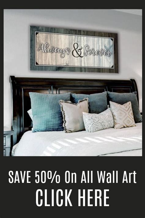 Not only help to give the impression that the room is bigger , but also help create an environment with more natural light. Bedroom Wall Art: Forever And Always Wall Art 2 Sizes ...