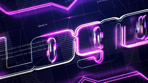 Tech Neon Logo After Effects Templates Motion Array