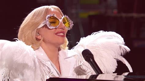 Lady Gaga Your Song Elton John Grammy Salute Rehearsal January 29