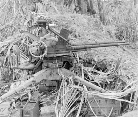 Ww2 Photo Wwii Captured Japanese Machine Gun New Guinea World War Two