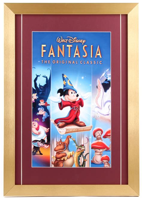 Walt Disney Fantasia X Custom Framed Movie Poster Pristine Auction