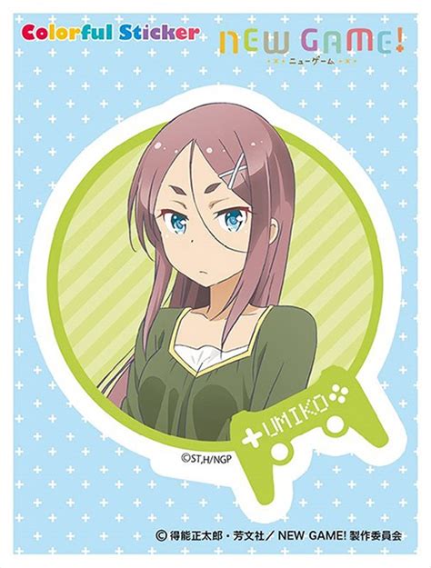 Cdjapan New Game Colorful Sticker Umiko Ahagon Collectible