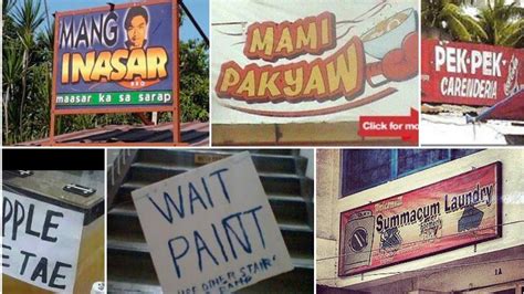 Nakakalokang Funniest Pinoy Signs Business Names Signages Billboards