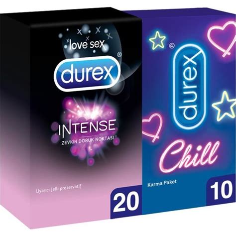 Durex Chill Karma Paket Prezervatif 10lu Durex Intense Fiyatı