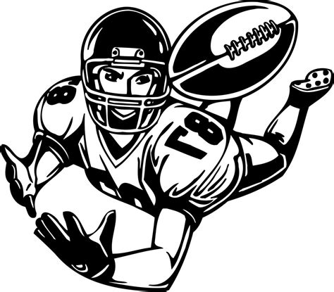 Football Player Clipart Outline Clipart Panda Free