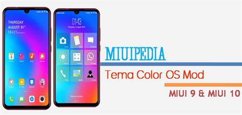 Miui 9 global public beta rom supported devices:miui 9 is now available for mi mix 2, redmi note 4 mtk. Download Tema MIUI Color OS Mod - Themes MIUIPEDIA