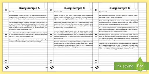 Diary Entry Examples How To Write A Diary Entry Twinkl
