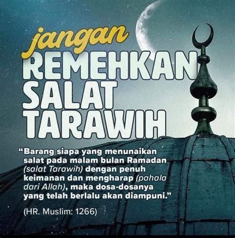 Bulan Ramadhan Tiba Berikut Pahala Shalat Tarawih Malam Pertama Bulan