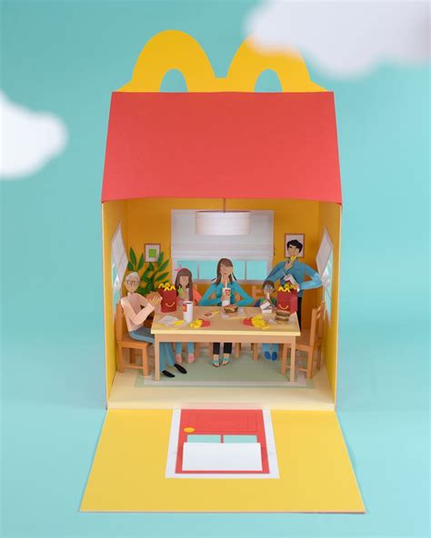 Chloé Fleury For Mcdonalds Happy Meal Campaign Paper Cut Art Paper