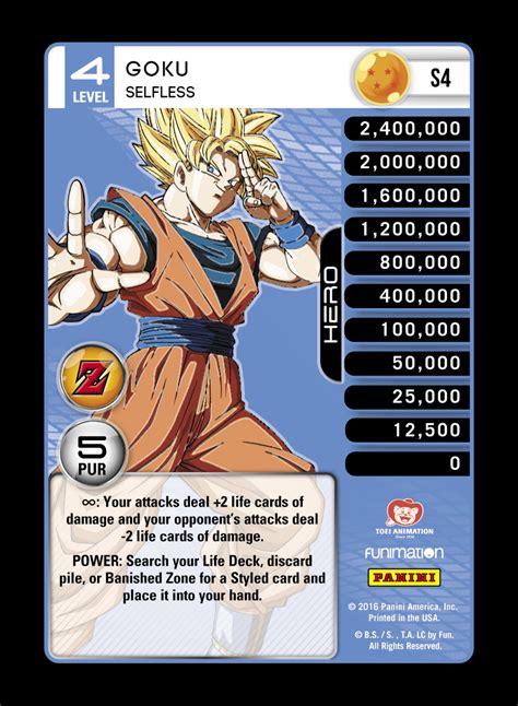 Can be activated when hp is. Goku - Selfless DBZ TCG Card Text, Data, and Image | DBZ Top Cut