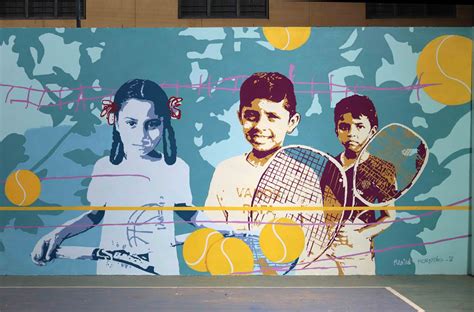 Rafa Nadal Foundation Mural Painting By Marian F Moratinos