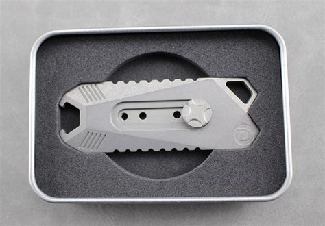 Titanium Utility Knife Edc Knife Retractable Box Cutter Etsy Uk
