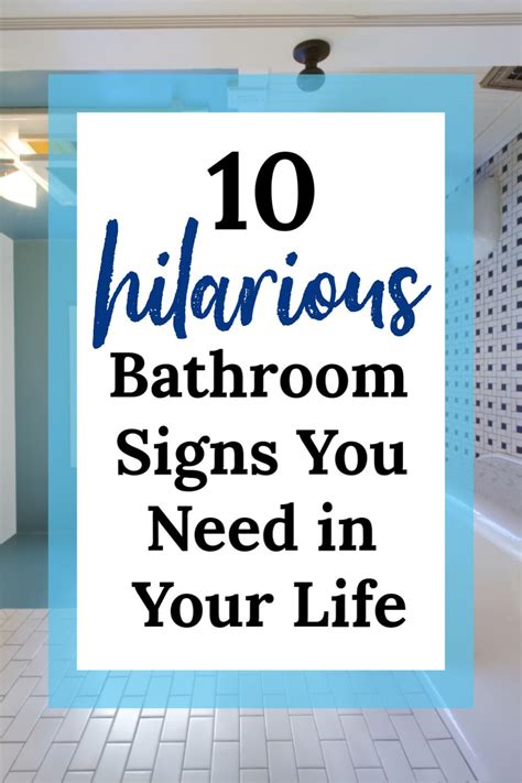 Funny Bathroom Signs Printable