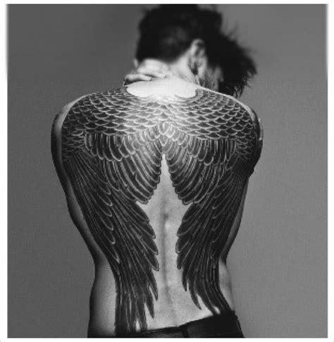 Awesome Mens Angel Wings Back Tattoo Best Tattoo Design