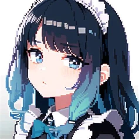 Anime Maid Icon Pixel Em 2023 Arte Em Pixels Arte Artes