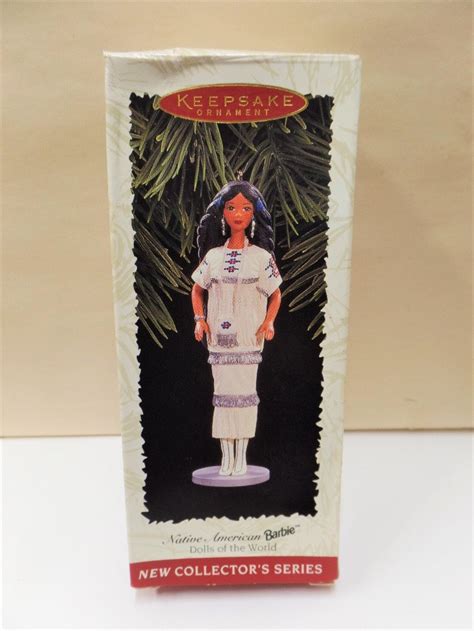 Hallmark Native American Barbie Christmas Ornament 1996 Nrfb Etsy