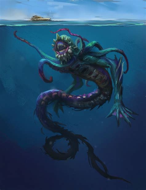 Concept Kraken By Stepalex On Deviantart Sea Monster Art Monster