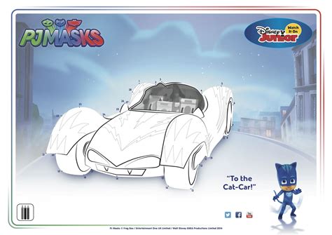 ️pj Masks Cat Car Coloring Pages Free Download