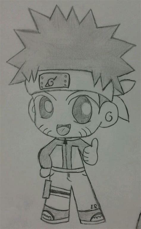 Naruto Namikazeuzumaki Chibi Sketch By Lizzywolffire6 On Deviantart