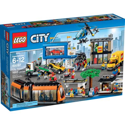 Iconic vehicles and buildings form the bustling backdrop. LEGO City Square Set 60097 | Brick Owl - LEGO Marketplace