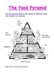 Food Pyramid Esl Worksheet By Patypariz