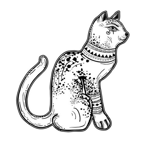 Drawing Of Bastet Illustrations Royalty Free Vector Graphics And Clip