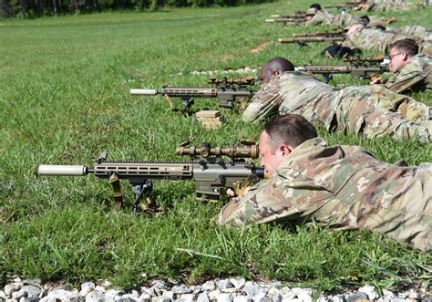 116th Ibct Trains On New Squad Designated Marksman Rifle Virginia