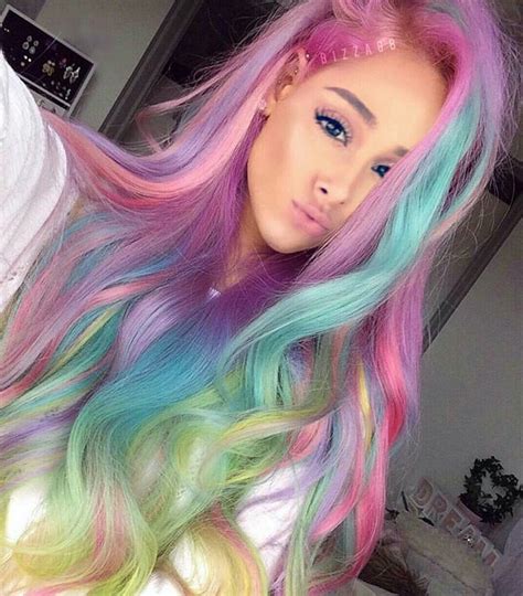 Colorful Hair Love Ari Ariana Grande Favorite Ariana Grande