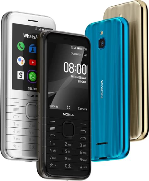 Tlačidlový Telefón Nokia 8000 4g čierny Okaysk