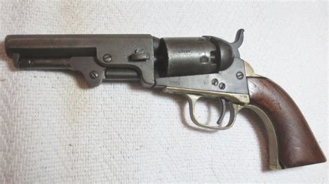 C 1 Colt Model 1849 Pocket Civil War Percussion Revolver 4” Barrel