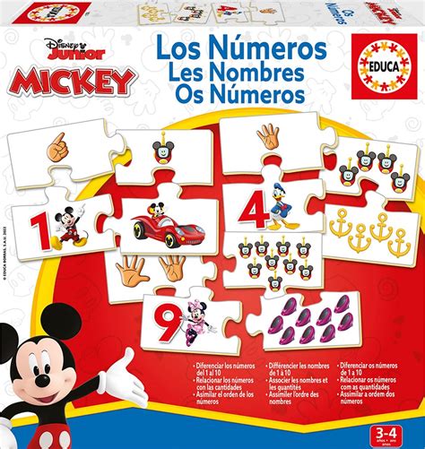 Juegos Educa Aprende Los Números Con Mickey Y Amigos Educa 19327