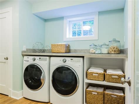Decor And Storage Tips For Basement Laundry Rooms Hgtv