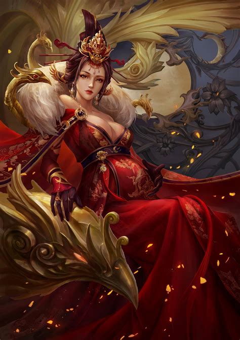 Artstation Cardqueen Wu Lie Wy C Fantasy Art Women Chinese Art