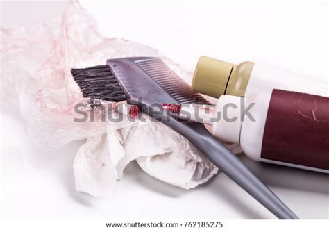 Closeup Chemical Hair Color Dye Set Stock Photo 762185275 Shutterstock