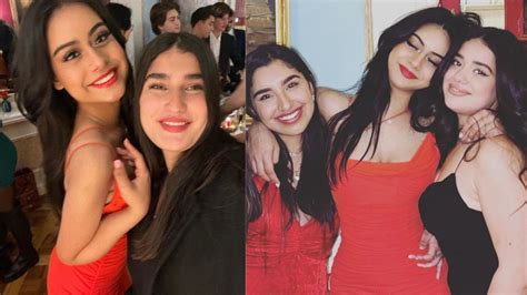 Kajol Ajay Devgns Daughter Nysa Sets Internet Ablaze As She Parties With Friends In Red Dress