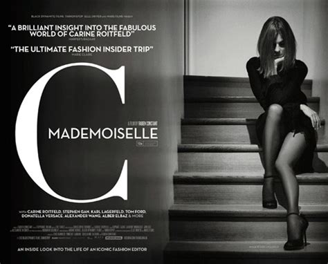 Mademoiselle C Promotional Poster Journal I Want To Be A Roitfeld Carine Roitfeld Fashion
