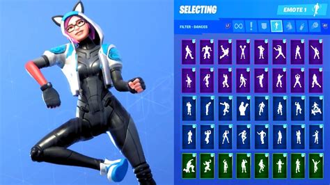 lynx stage 2 blue skin showcase with all fortnite dances and emotes youtube