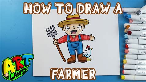 How To Draw A Farmer Youtube