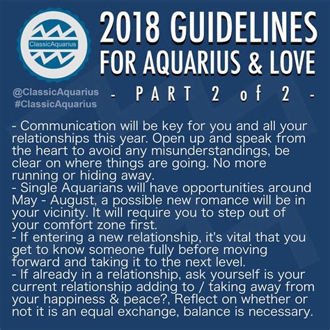 2018 Astrology Predictions Guidelines For Love For Aquarians Remember To Look Up The