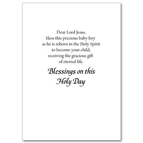 A Baptismal Prayer For Your Baby Boy Baptism Card For Boy