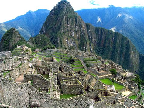 Macu Picchu Peru Mountain Village Ruins Picchu Favorite Places
