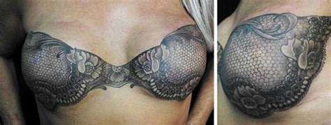 Tribal cancer zodiac tattoo design on back for men. Tattoo Artists Cover Scars of Breast Cancer Survivors ...